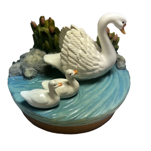 Swan candle topper for candle jars - Picture 1 of 7